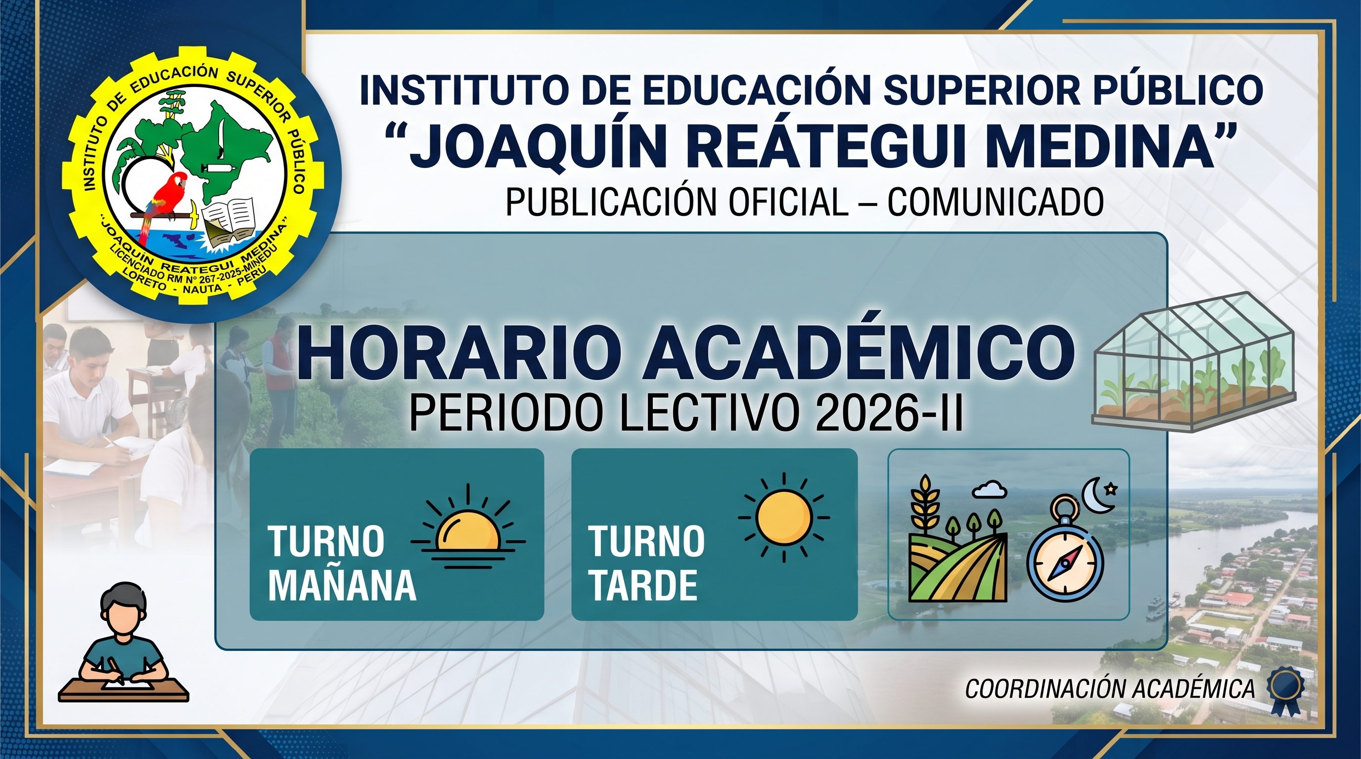 Publicación Oficial del Horario Académico – Periodo Lectivo 2026-II