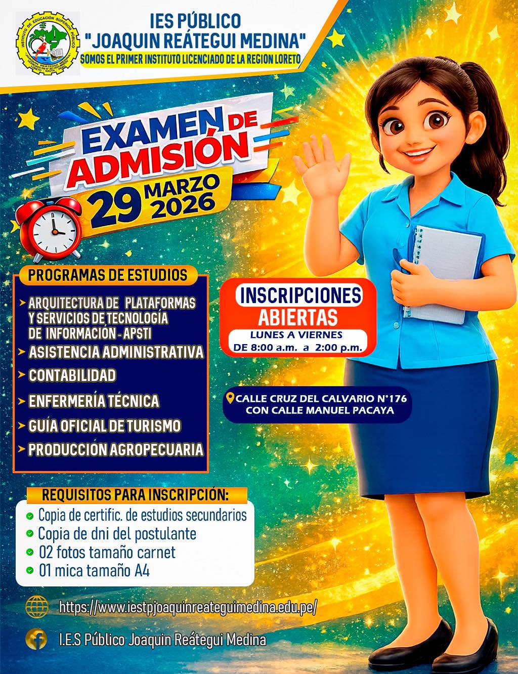 Examen de Admisión 29 de Marzo