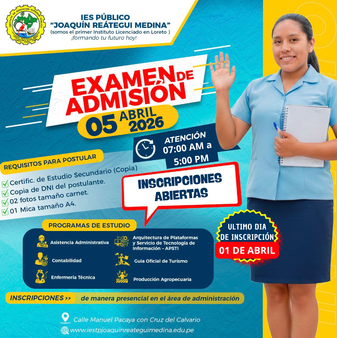 Examen de Admisión 29 de Marzo